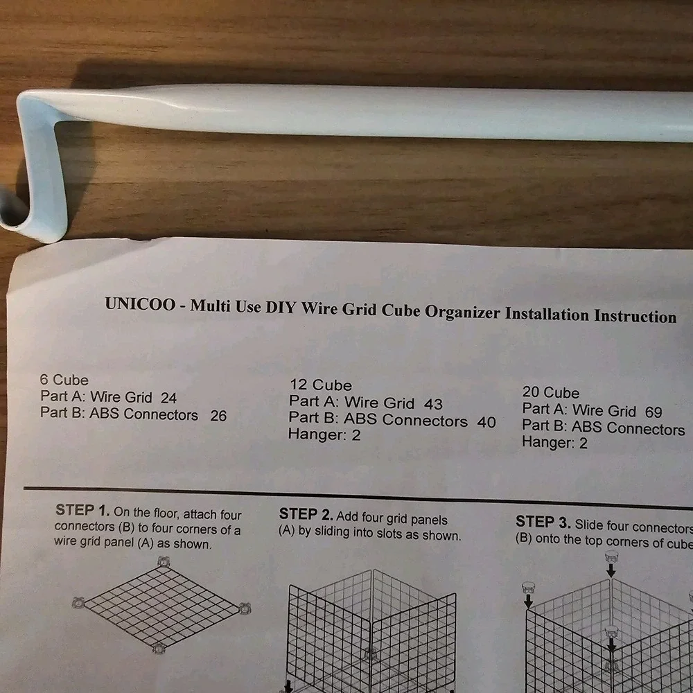 UNICOO 60+ Multigrid Organizer‎ Cube Shelf CONNECTORS black. MANY LOTS